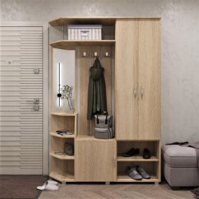 Прихожая Домино дуб сонома в Лангепасе - langepas.mebel-tymen.ru | фото