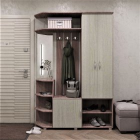 Прихожая Домино ясень шимо в Лангепасе - langepas.mebel-tymen.ru | фото