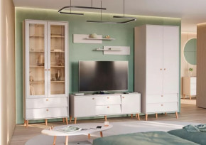 АФИНА Гостиная №1, ЛДСП Кашемир серый в Лангепасе - langepas.mebel-tymen.ru | фото