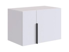 Антресоль двухдверная L600 Баско белое дерево в Лангепасе - langepas.mebel-tymen.ru | фото