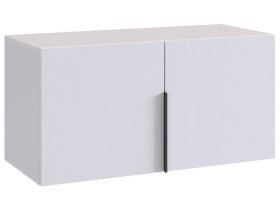 Антресоль двухдверная L800 Баско белое дерево в Лангепасе - langepas.mebel-tymen.ru | фото