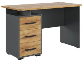 Стол компьютерный 1200 Лайт-2 графит/дуб крафт золотой в Лангепасе - langepas.mebel-tymen.ru | фото