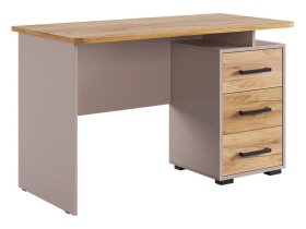 Стол компьютерный 1200 Лайт-2 кашемир/дуб крафт золотой в Лангепасе - langepas.mebel-tymen.ru | фото