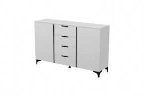 Брента Комод 4 ящика 2 двери Белый в Лангепасе - langepas.mebel-tymen.ru | фото