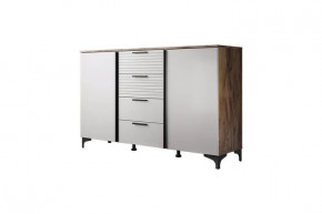 Брента Комод 4 ящика 2 двери Жемчуг в Лангепасе - langepas.mebel-tymen.ru | фото