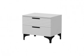 Брента Тумба прикроватная Белый в Лангепасе - langepas.mebel-tymen.ru | фото