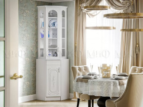 Буфет угловой Лиза-2 Белый глянец холодный в Лангепасе - langepas.mebel-tymen.ru | фото