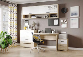 Детская Джуниор, набор №4, дуб сонома/белый в Лангепасе - langepas.mebel-tymen.ru | фото