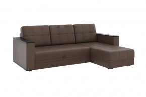 Диван АТЛАНТ угловой без столика Марика коричневый в Лангепасе - langepas.mebel-tymen.ru | фото