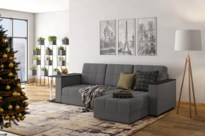 Диван АТЛАНТ угловой со столиком Neo 26 графит темно-серый в Лангепасе - langepas.mebel-tymen.ru | фото