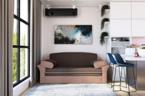 Диван-кровать "Рик-1400" каппучино/пудра в Лангепасе - langepas.mebel-tymen.ru | фото