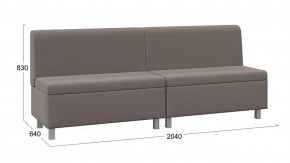 Диван прямой «Каир» ГН №3 Исп.2 Велюр Camaro 05 (мокко) в Лангепасе - langepas.mebel-tymen.ru | фото