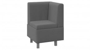 Диван угловой «Каир» Исп.2 Велюр Camaro 18 (серый) в Лангепасе - langepas.mebel-tymen.ru | фото