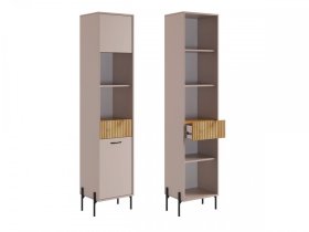 Стеллаж Доминика кашемир/дуб крафт золотой в Лангепасе - langepas.mebel-tymen.ru | фото