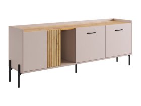 Тумба 2 Доминика кашемир/дуб крафт золотой в Лангепасе - langepas.mebel-tymen.ru | фото