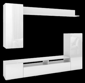 Гостиная Альфа Белый / Белый Глянец в Лангепасе - langepas.mebel-tymen.ru | фото