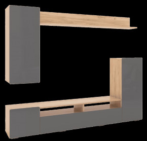 Гостиная Альфа Дуб Золото / Графит Софт в Лангепасе - langepas.mebel-tymen.ru | фото