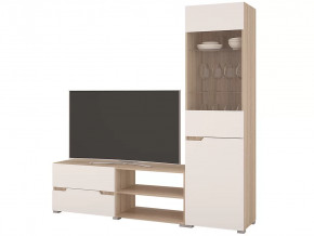 Гостиная Анталия 1 Сонома-Белый софт в Лангепасе - langepas.mebel-tymen.ru | фото