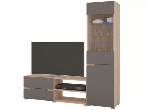 Гостиная Анталия 1 Сонома-Графит софт в Лангепасе - langepas.mebel-tymen.ru | фото