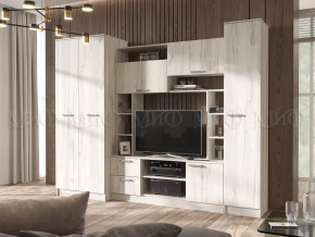 Гостиная Флора без зеркала Дуб Крафт Белый в Лангепасе - langepas.mebel-tymen.ru | фото