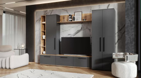 Гостиная Леванте Дуб Вотан/Графит в Лангепасе - langepas.mebel-tymen.ru | фото