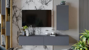 Гостиная «Порто» №5 Яблоня Беллуно, Графит софт в Лангепасе - langepas.mebel-tymen.ru | фото