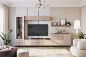 Гостиная Тоскана №3, дуб табачный/бисквит в Лангепасе - langepas.mebel-tymen.ru | фото