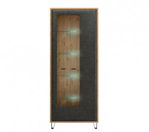 GRACE шкаф REG2W с подсветкой (Дуб наварра/Графит) в Лангепасе - langepas.mebel-tymen.ru | фото