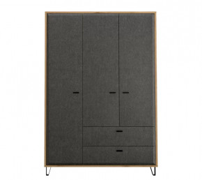 GRACE шкаф SZF3D2S (Дуб наварра/Графит) в Лангепасе - langepas.mebel-tymen.ru | фото