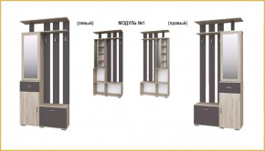 "ИМИДЖ" модуль №01, шкаф-вешалка с зеркалом в Лангепасе - langepas.mebel-tymen.ru | фото