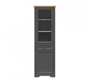 JASMIN шкаф REG1W1D1S (Графит/ Дуб артизан) в Лангепасе - langepas.mebel-tymen.ru | фото