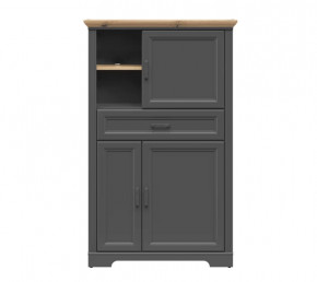 JASMIN шкаф REG3D1S (Графит/ Дуб артизан) в Лангепасе - langepas.mebel-tymen.ru | фото