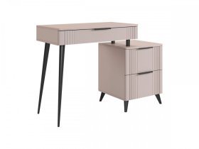 Туалетный столик (без зеркала) Катрин кашемир/фрапучино матовый в Лангепасе - langepas.mebel-tymen.ru | фото