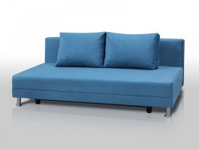 Диван Комфорт Лайт без подлокотников 2 подушки голубой в Лангепасе - langepas.mebel-tymen.ru | фото