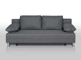 Диван Комфорт без подлокотников 4 подушки графит в Лангепасе - langepas.mebel-tymen.ru | фото