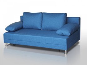 Диван Комфорт без подлокотников 4 подушки denim в Лангепасе - langepas.mebel-tymen.ru | фото