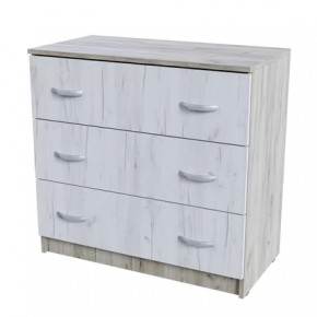 Комод 3 ящика КМ 551-М  Спальня Басса Дуб крафт в Лангепасе - langepas.mebel-tymen.ru | фото