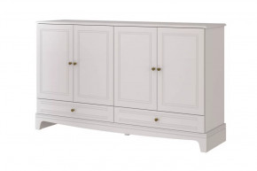 Комод 4 двери + 2 ящика Лорето Персидский жемчуг/Лак Льняной в Лангепасе - langepas.mebel-tymen.ru | фото