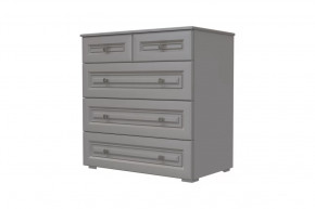 Комод 5 ящиков Олимп Серый шифер/Антрацит в Лангепасе - langepas.mebel-tymen.ru | фото