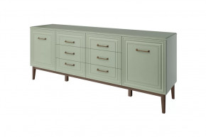 Комод 6 ящиков 2 двери Гориция Зелёный самшит в Лангепасе - langepas.mebel-tymen.ru | фото