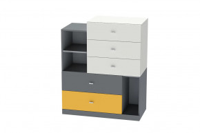 Комод Клео К-1, графит, миндаль, солнечный Диал в Лангепасе - langepas.mebel-tymen.ru | фото