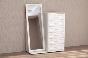 Комод Кэт-4, 6 ящиков с зеркалом Диал в Лангепасе - langepas.mebel-tymen.ru | фото