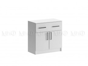 Комод с ящиком 2-мя дверьми Басямиф, белый в Лангепасе - langepas.mebel-tymen.ru | фото