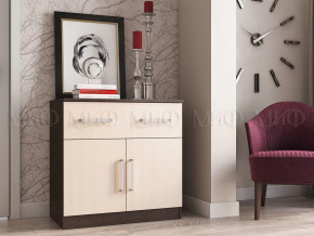 Комод с ящиком 2-мя дверьми Басямиф, дуб беленый/венге в Лангепасе - langepas.mebel-tymen.ru | фото