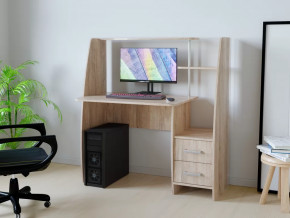 Компьютерный стол КЛ №6.2 Дуб баррик в Лангепасе - langepas.mebel-tymen.ru | фото