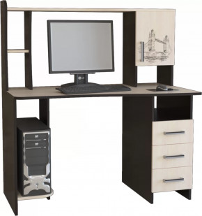 Компьютерный стол КЛ №6.4 Венге/Дуб молочный в Лангепасе - langepas.mebel-tymen.ru | фото