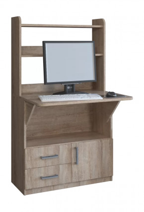 Компьютерный стол СП-1 Дуб баррик в Лангепасе - langepas.mebel-tymen.ru | фото