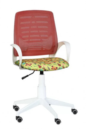 Кресло Ирис WHITE сетка /ткань Т53 (подлокот.084) белая крестовина в Лангепасе - langepas.mebel-tymen.ru | фото