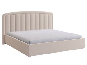 Кровать с подъемным механизмом Сиена 2 180х200 см крем (велюр) в Лангепасе - langepas.mebel-tymen.ru | фото
