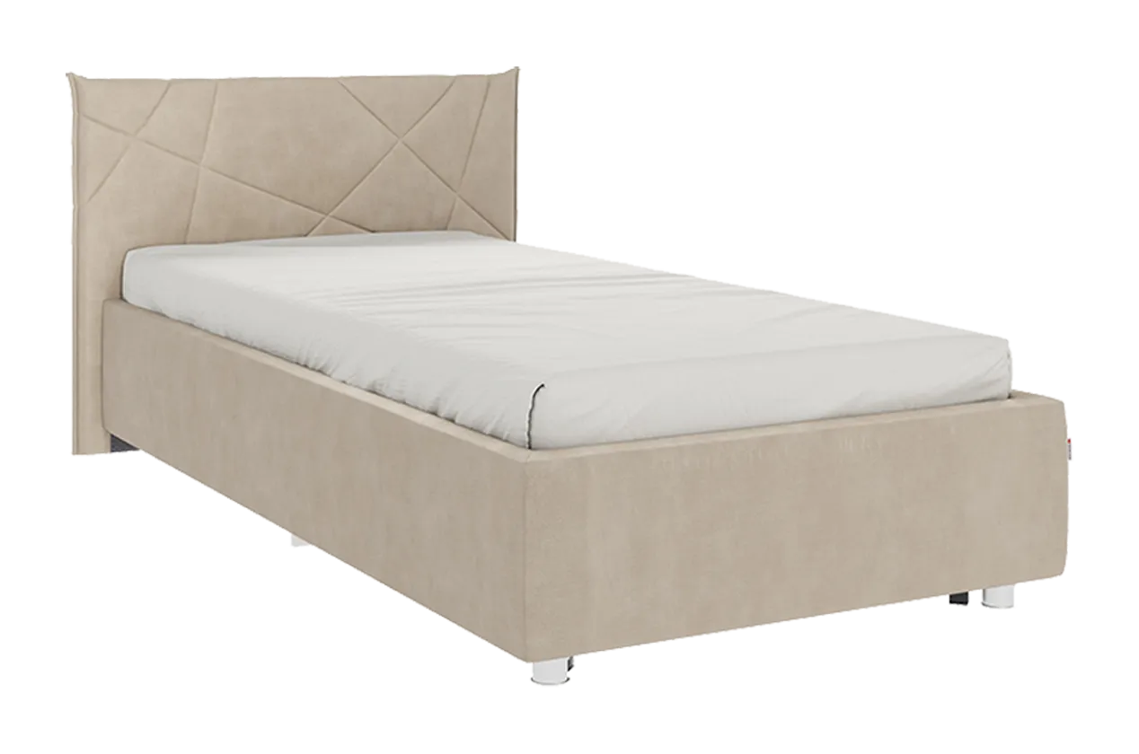 Кровать с основанием Бест 90х200 см капучино (велюр) в Лангепасе - langepas.mebel-tymen.ru | фото